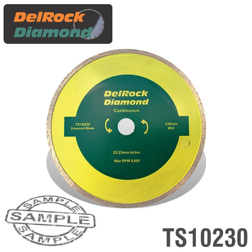 Diamond Blade 230 Mm Cont. Rim Delrock - Livestainable.co.za