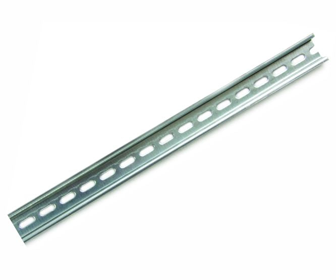 Steel Din Rail 12 Way Anodized Silver 7.5mm Slotted L=212mm Dr75 212 Mm Sl