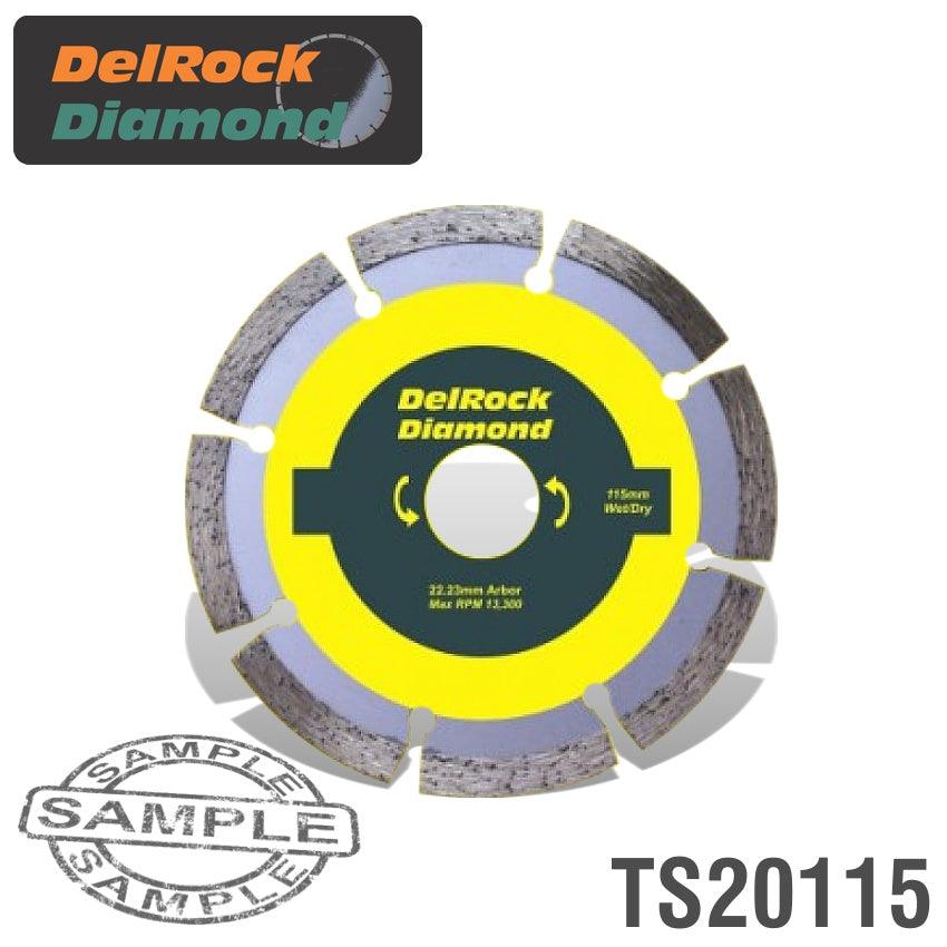 Diamond Blade 115 Mm Segmented Delrock - Livestainable.co.za