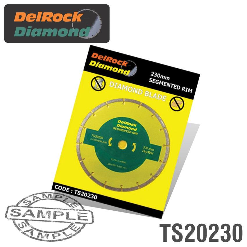 Diamond Blade 230 Mm Segmented Delrock - Livestainable.co.za