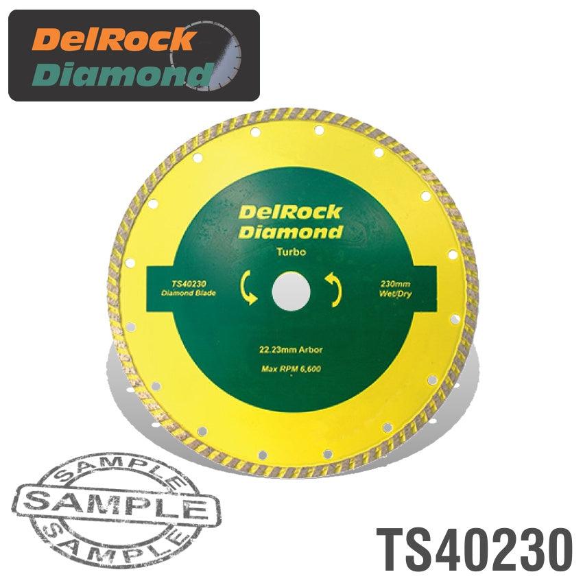 Diamond Blade 230 Mm Turbo Delrock - Livestainable.co.za