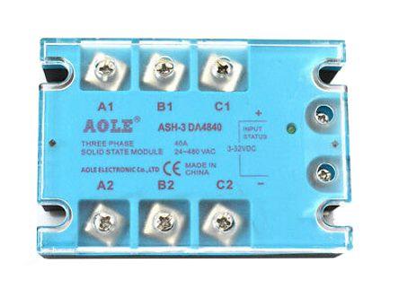 Solid State Relay P/M Dc Ac 3 Ph I=3 32 Vdc O=24 480 Vac 40 A Tsr 40 Da - Livestainable.co.za