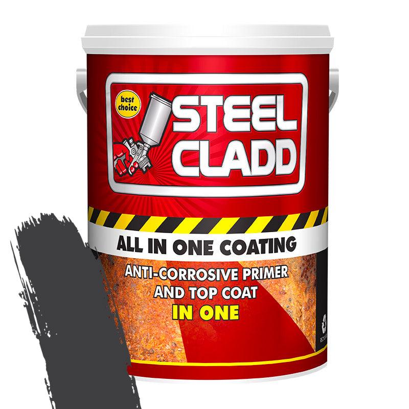 Steel Cladd All In One Water Based Charcoal 5 L - Livestainable.co.za