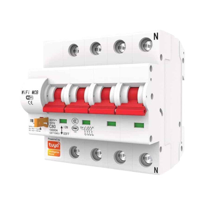 Tuya Wi Fi Breaker With Metering 4 P 63 A Tuya–Tw1 Type–4 P 63 A