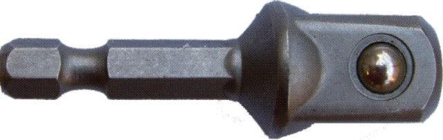 Socket Adaptor 1/4'm Sq X 50 Mm 1/4'm Hex Shank Carded - Livestainable.co.za