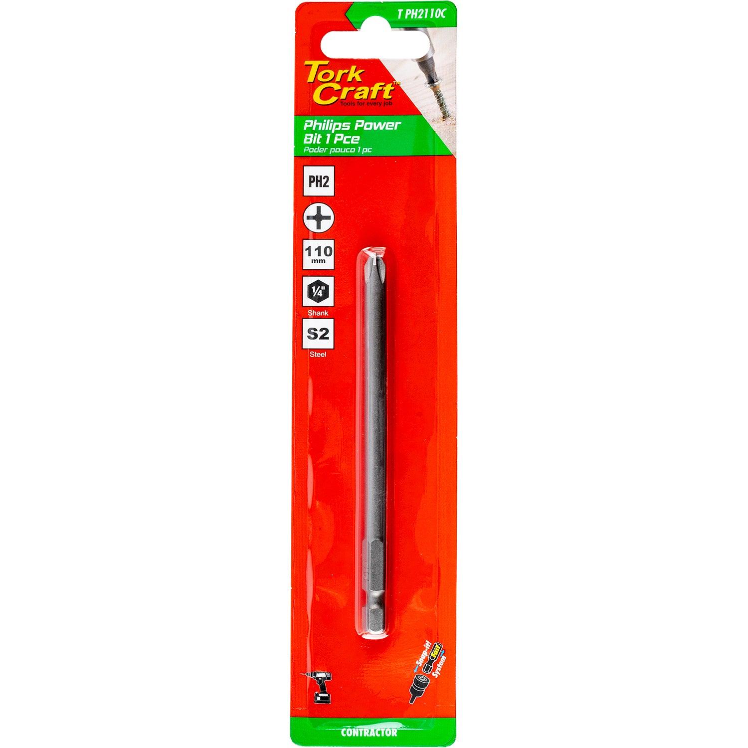 Phil. Ph2 X 110 Mm Power Bit 1 Pc Carded - Livestainable.co.za