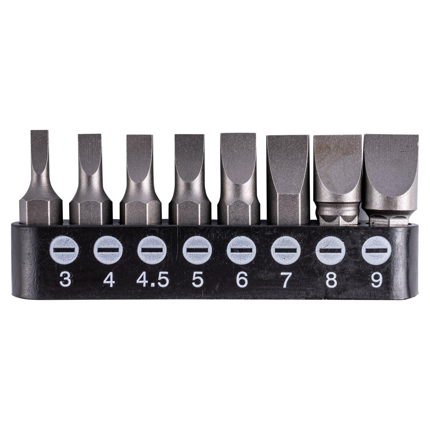 S/Driver Bit Set 8 Pce Slotted 3 Mm 9 Mm - Livestainable.co.za