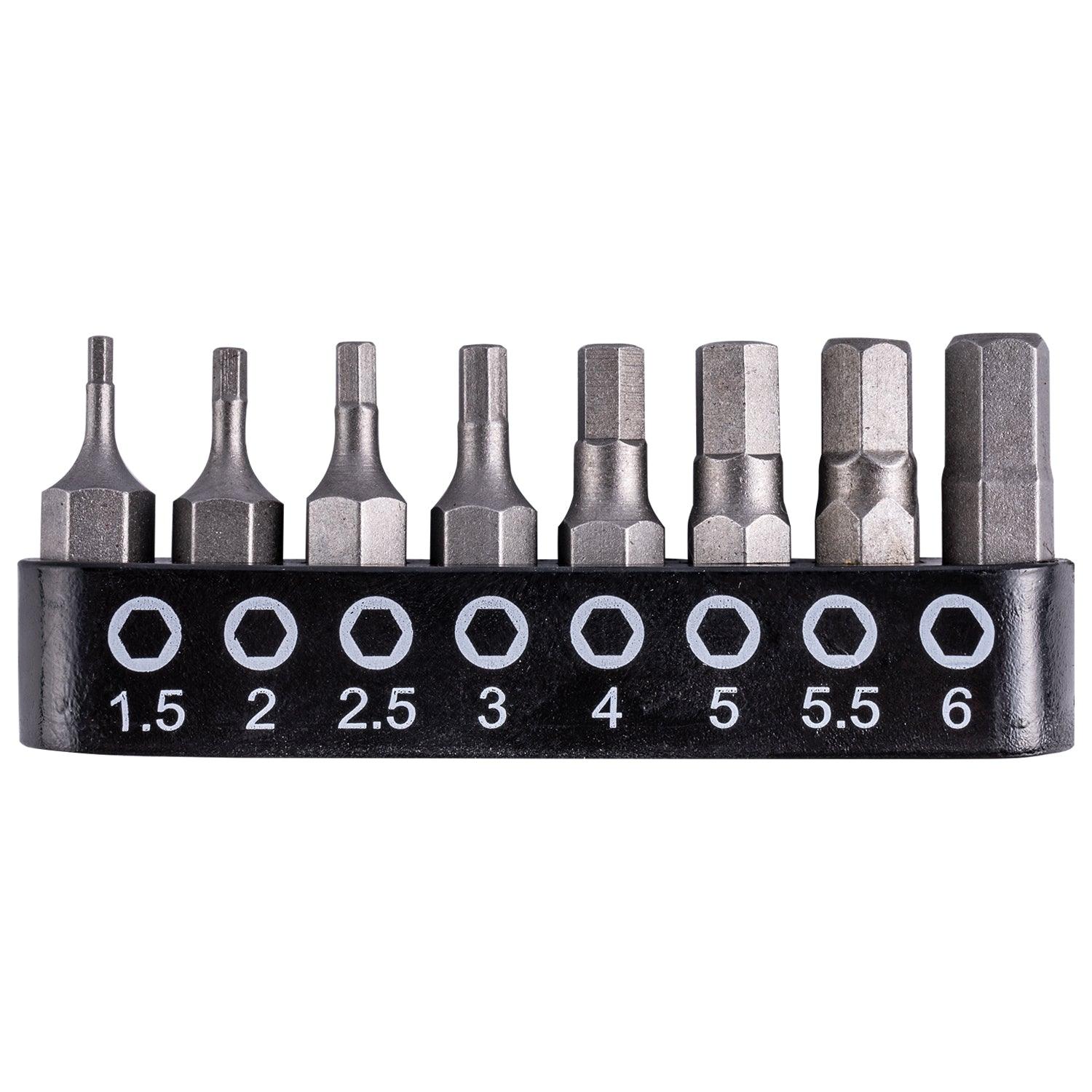 S/Driver Bit Set 8 Pce Hex H1.5 H6 - Livestainable.co.za