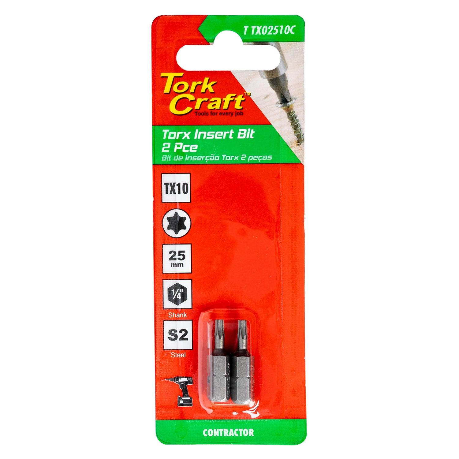 Torx Tx 10 Classic Insert Bit 25 Mm 2 Pc Carded - Livestainable.co.za