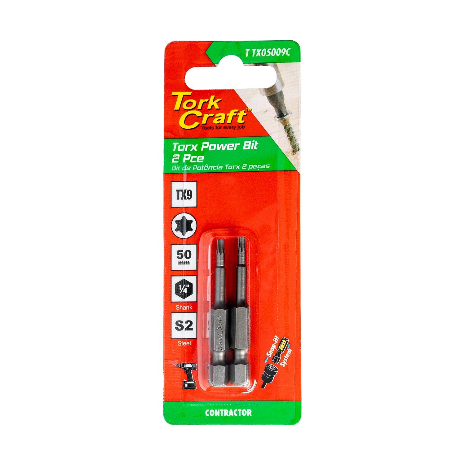 Torx Tx 9 Classic Power Bit 50 Mm 2 Pc Carded - Livestainable.co.za