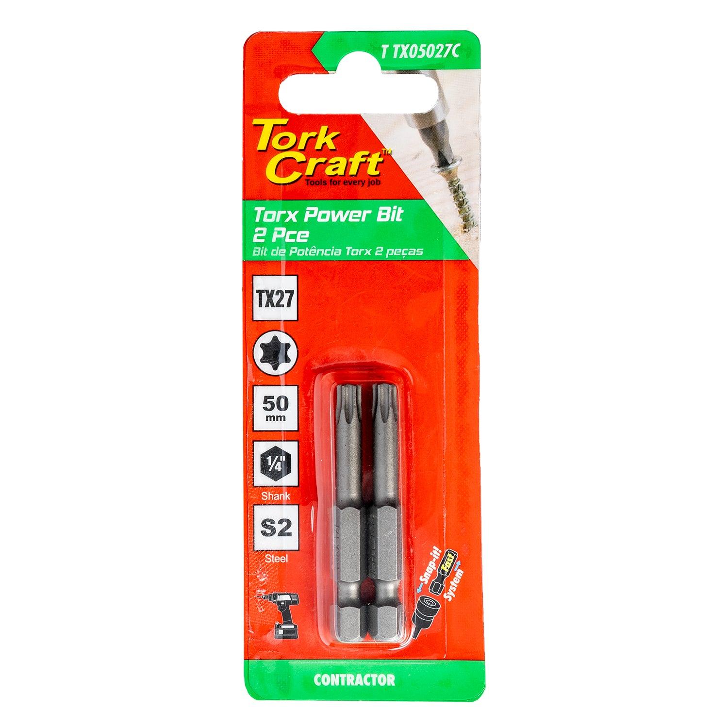 Torx Tx 27 Classic Power Bit 50 Mm 2 Pc Carded - Livestainable.co.za