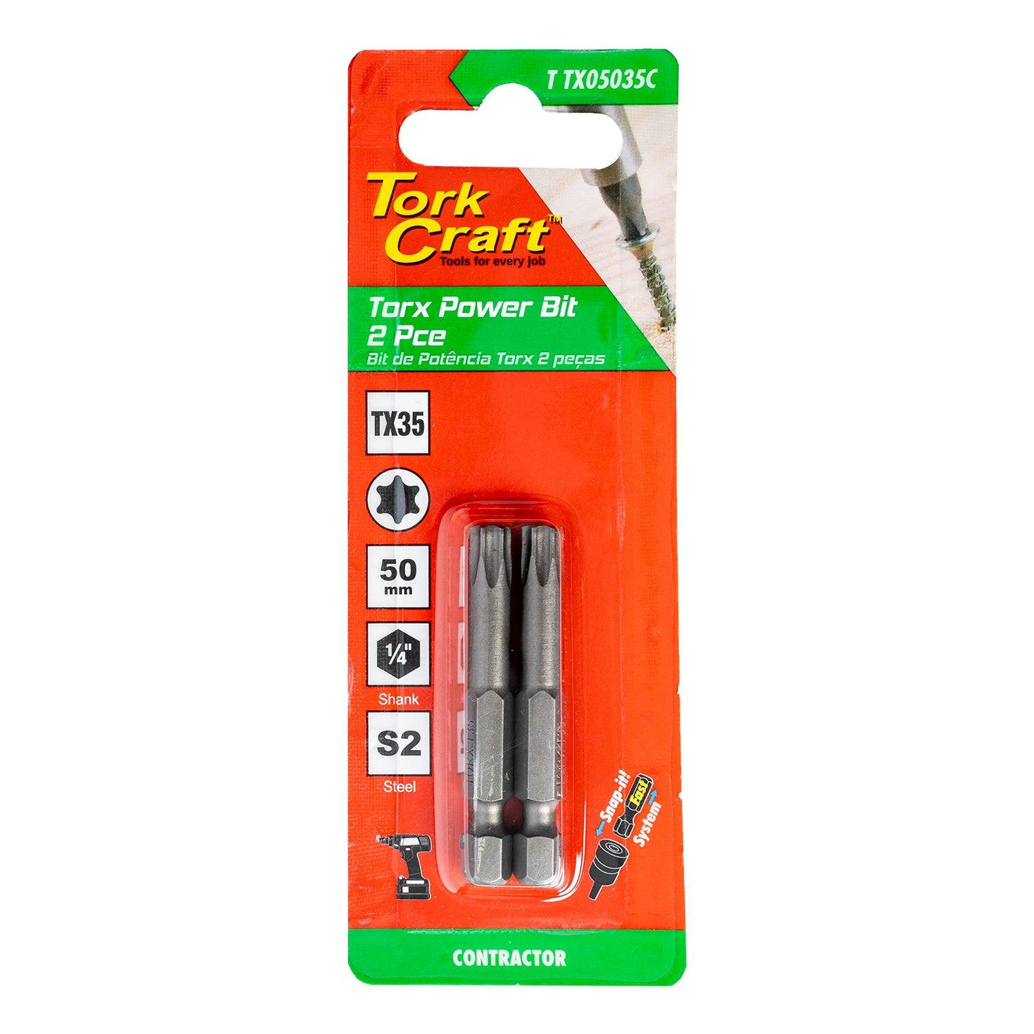 Torx Tx 35 Classic Power Bit 50 Mm 2 Pc Carded - Livestainable.co.za