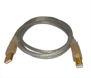 Lead Usb A Plug To B Plug 1.8m Clear X 45002 - Livestainable.co.za