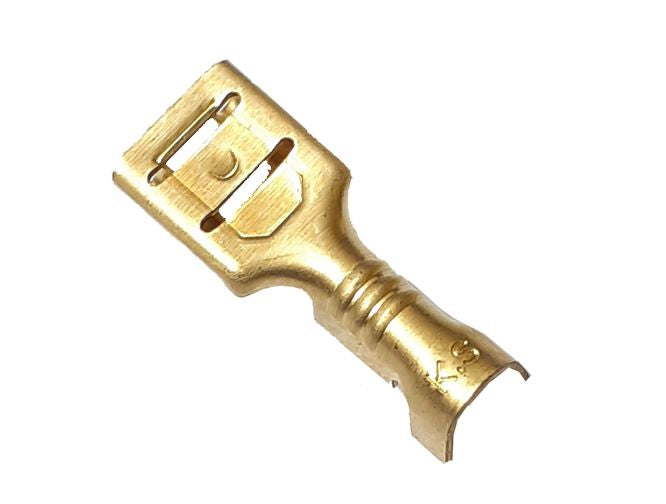 Terminal Un Ins Brass 6.35mmx0.8 Fem Udf