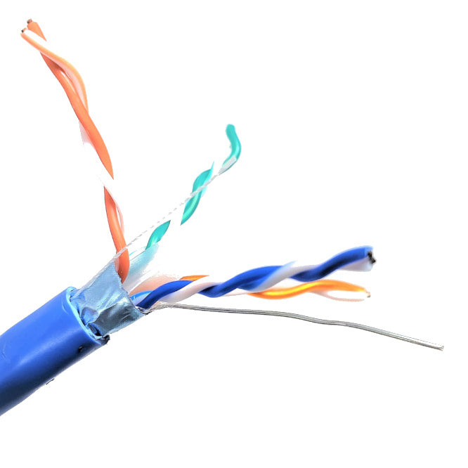 Cat6 A U/Ftp Ethernet Cable Screened 8 C Solid Blue Utp6 A