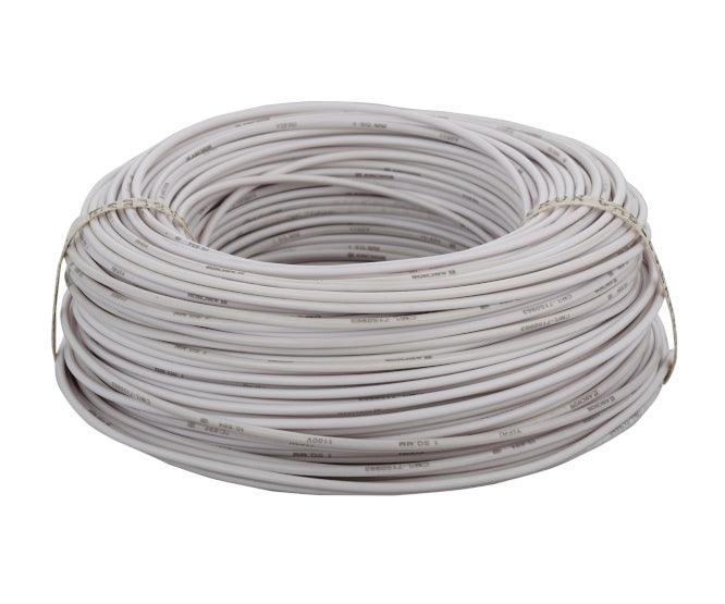 Wire M/S Csa=0.34 O=1.6 White 100m/Roll Ul1007 Str Awg22 Wt 100 M - Livestainable.co.za