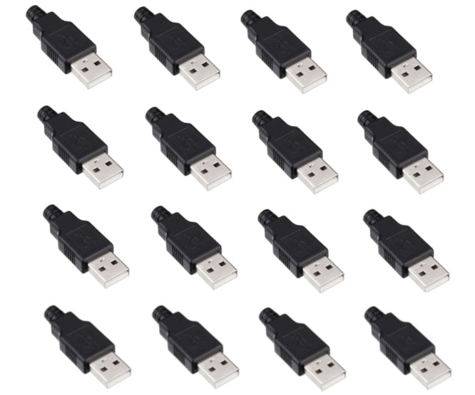 Rewireable Usb A Plug In Black Housing 1 K/Bag 180048