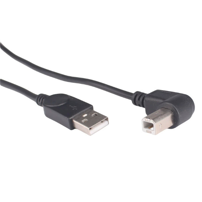 Usb 2.0 Plug R/A Usb B Plug Black 1m Tba