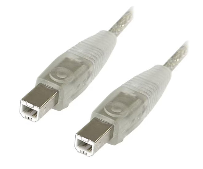 Lead Usb B Plug B Plug 1.8m Clear Usba A1.8