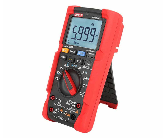 True Rms Digital Multimeter 6000 Count Cat Iii 1000 V Ut18 B Max