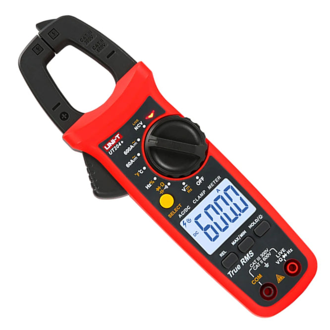 True Rms Multi Function Clamp Multimeter 600 A Ac/Dc Ut204+