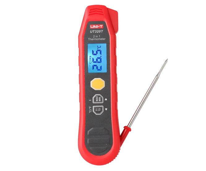 2 In 1 Thermometer Infrared Probe Measurement 300 Deg Ut320 T