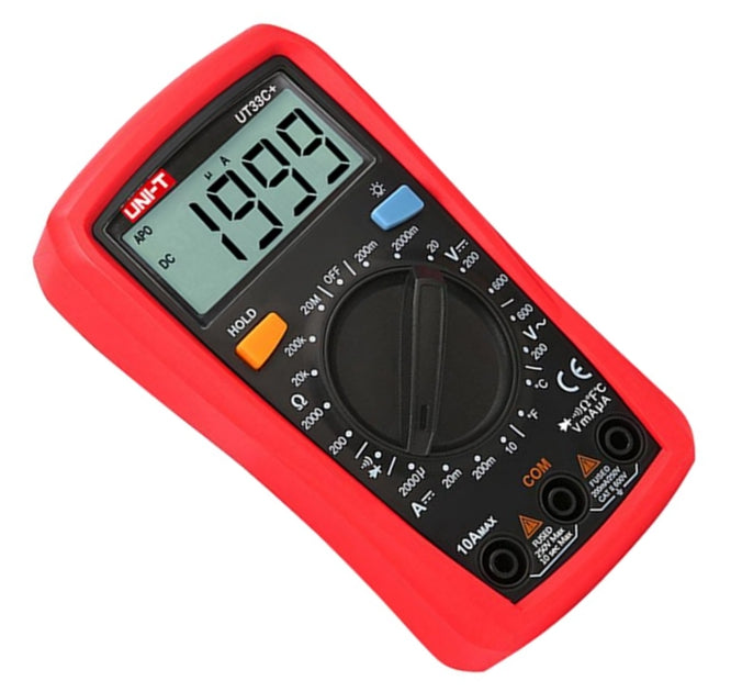 Hand Held Multimeter / Dmm 3 1/2 Digits Ut33 C+