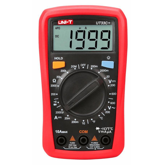 Hand Held Multimeter / Dmm 3 1/2 Digits Ut33 C+
