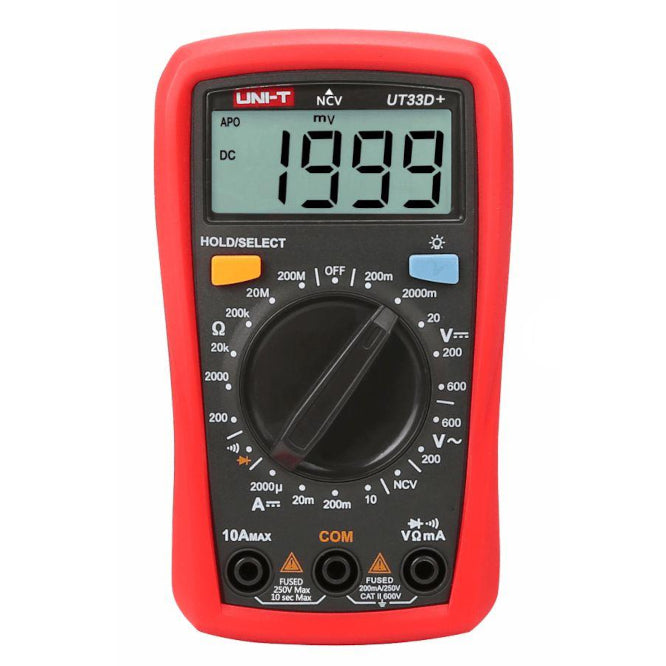 Multimeter 3 1/2 Digits Auto Off 500 V 10 A Ut33 D+