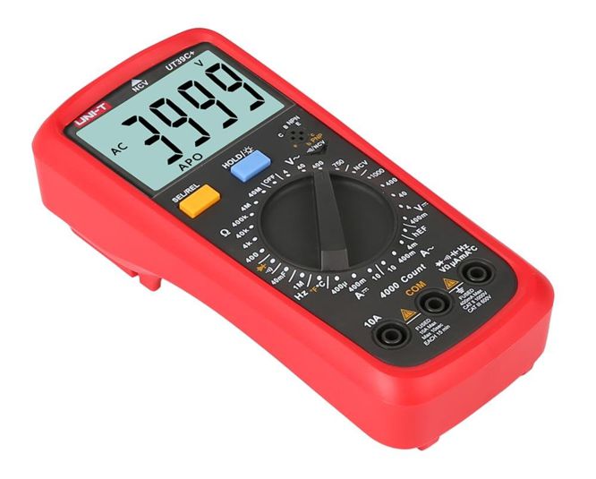 Digital Multimeter 10 A Ac/Dc 750 Vac 1000 Vdc Ut39 C+