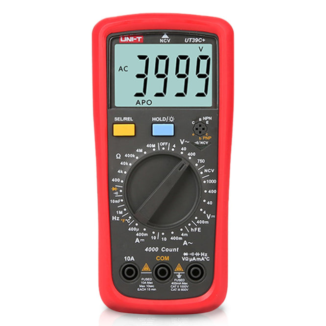 Digital Multimeter 10 A Ac/Dc 750 Vac 1000 Vdc Ut39 C+