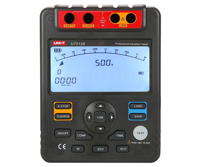 Insulation Resistance Tester Digital 5k V Usb Ut513 A