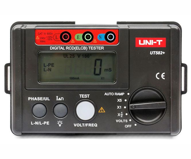 Digital Rcd / Earth Leakage (Elcb) Tester Ut582+