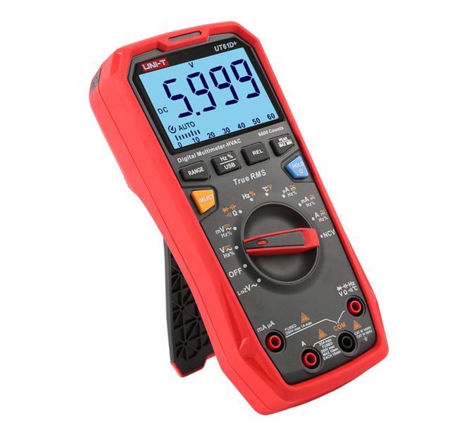 True Rms Digital Multimeter 20 A Ac/Dc 1000 Vdc Ut61 D+