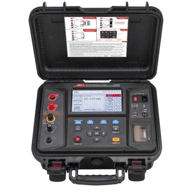 Resistance Tester / Meter 10 A/100u R 1 M W/Printer Ut620 T