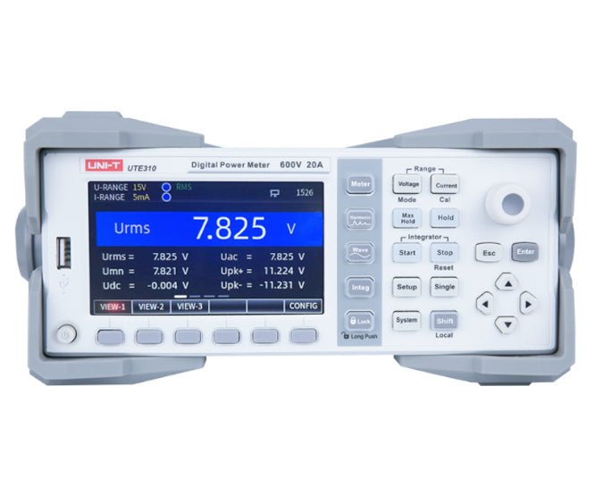 Digital Power Meter 300 K Hz 600 V 20 A Ute310