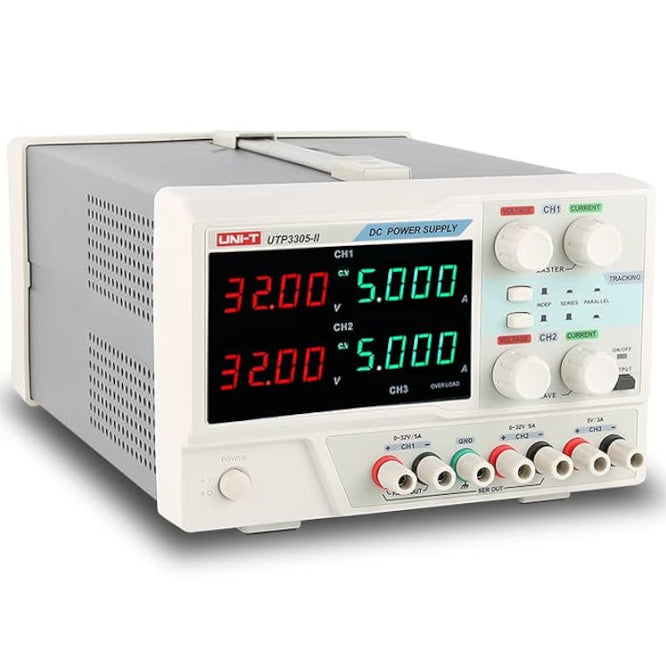 Linear Lab Bench Power Supply 3 Ch 0 32 V 0 5 A And 5 V 3 A Utp3305 Ii