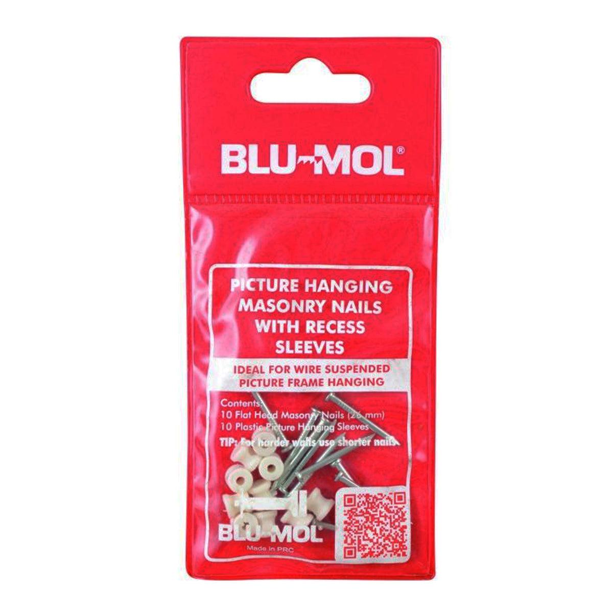 Blu Mol Standard Nails With Recess Sleeves 26 Mm - Livestainable.co.za