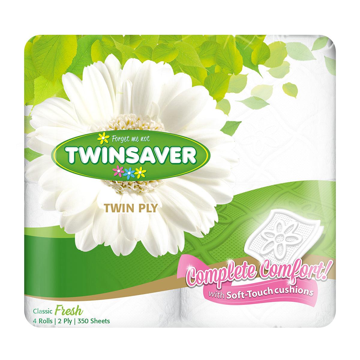 Twinsaver Toilet Paper 2 Ply Virgin Lux 48 Pc 1320 - Livestainable.co.za