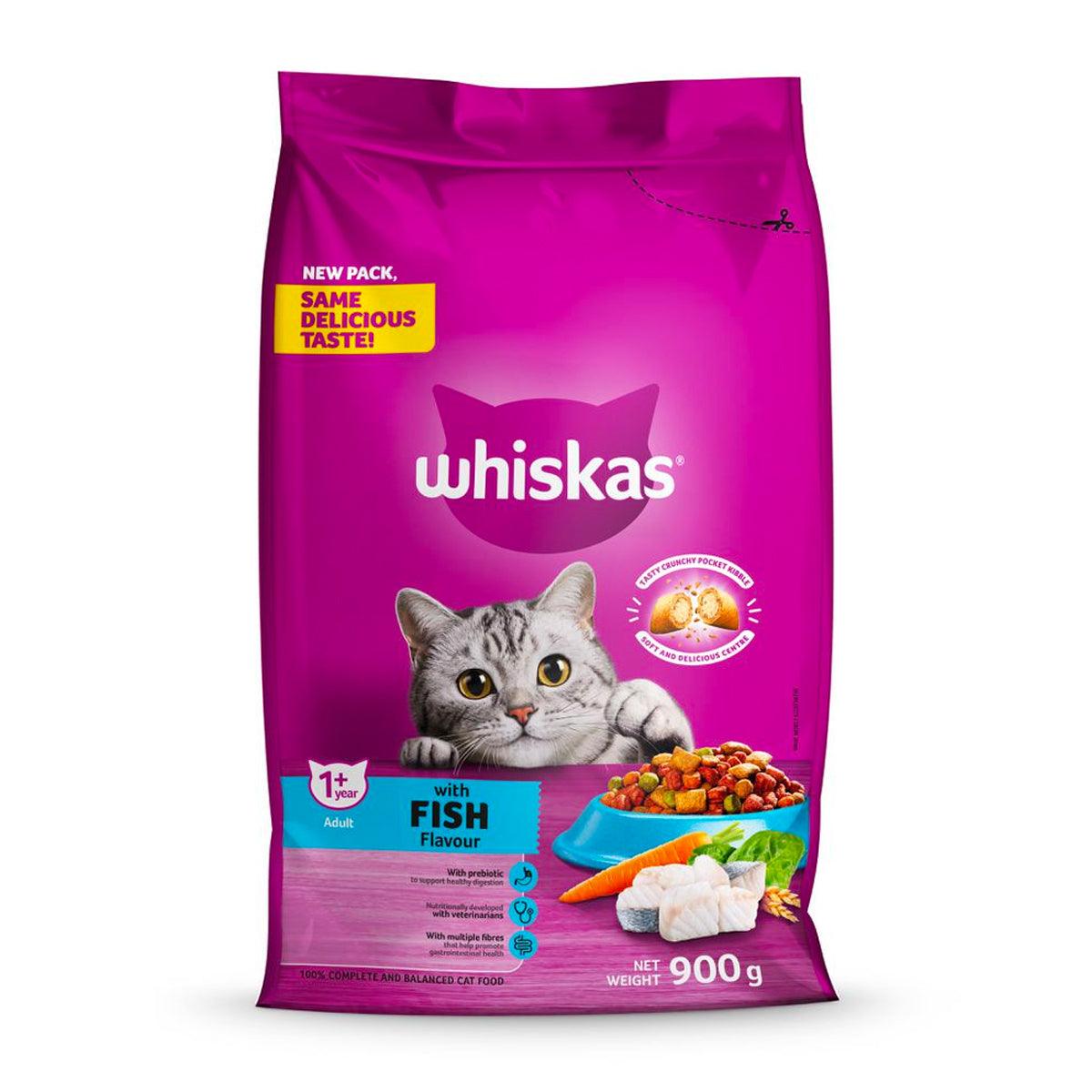 Whiskas Cat Food Dry Adult Fish 900 G - Livestainable.co.za