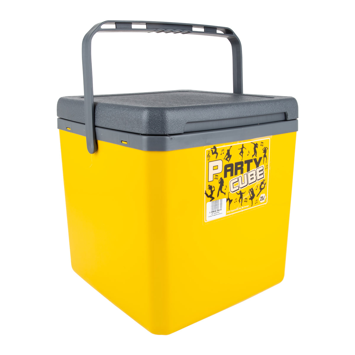 Party Cube Cooler Box 25 L Yellow