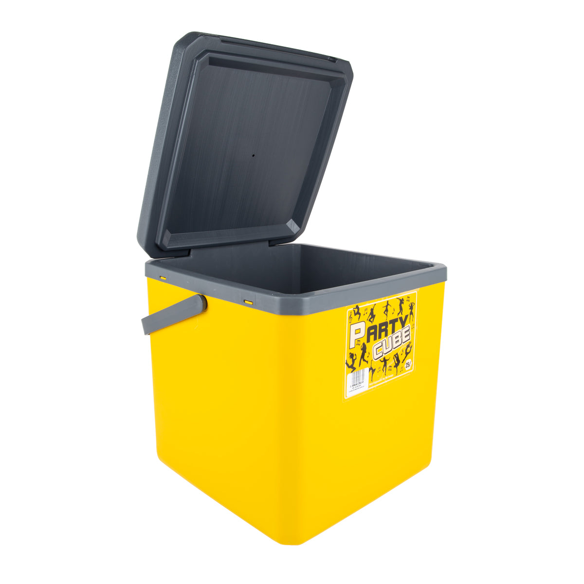 Party Cube Cooler Box 25 L Yellow