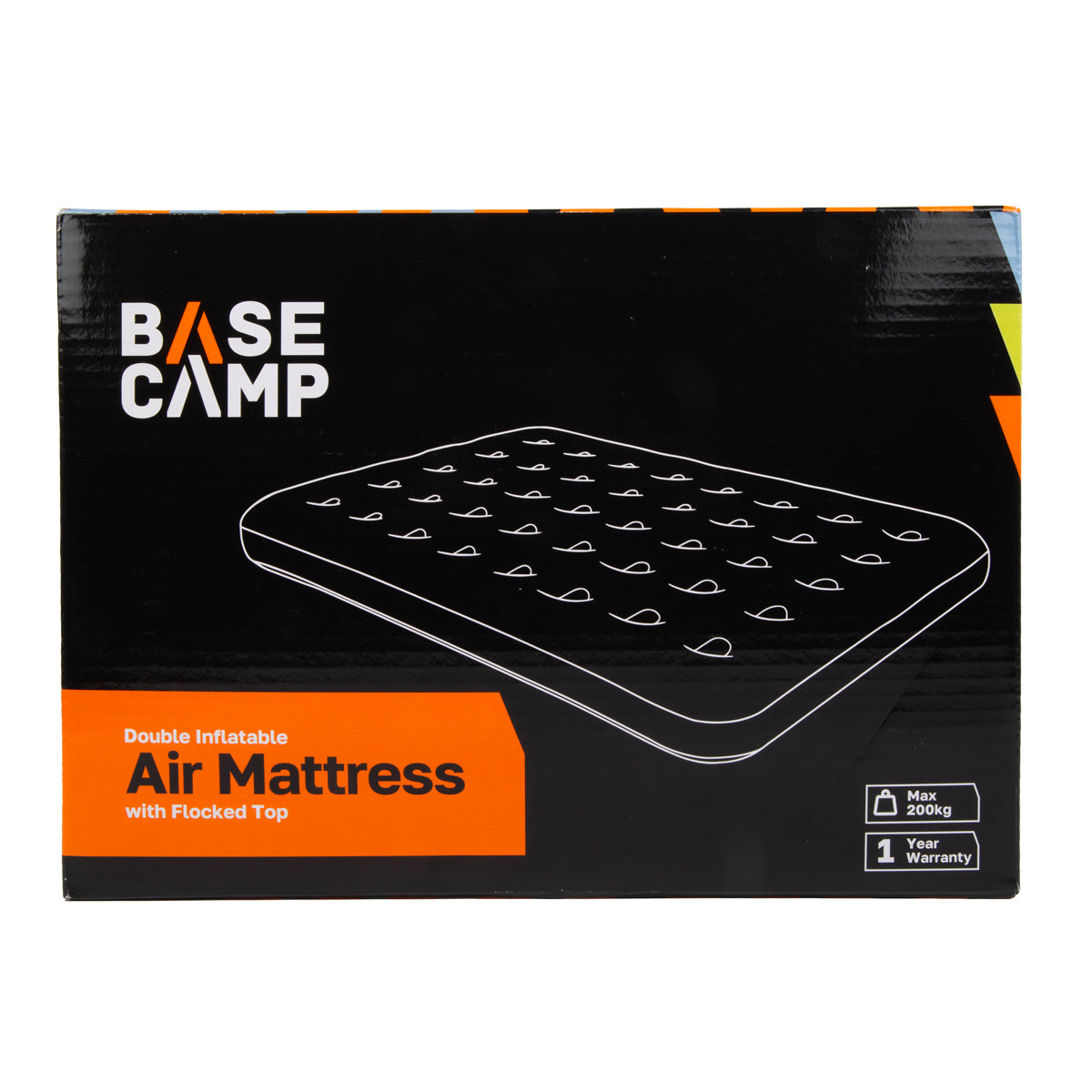 Basecamp Inflatable Air Mattress Flocked Double