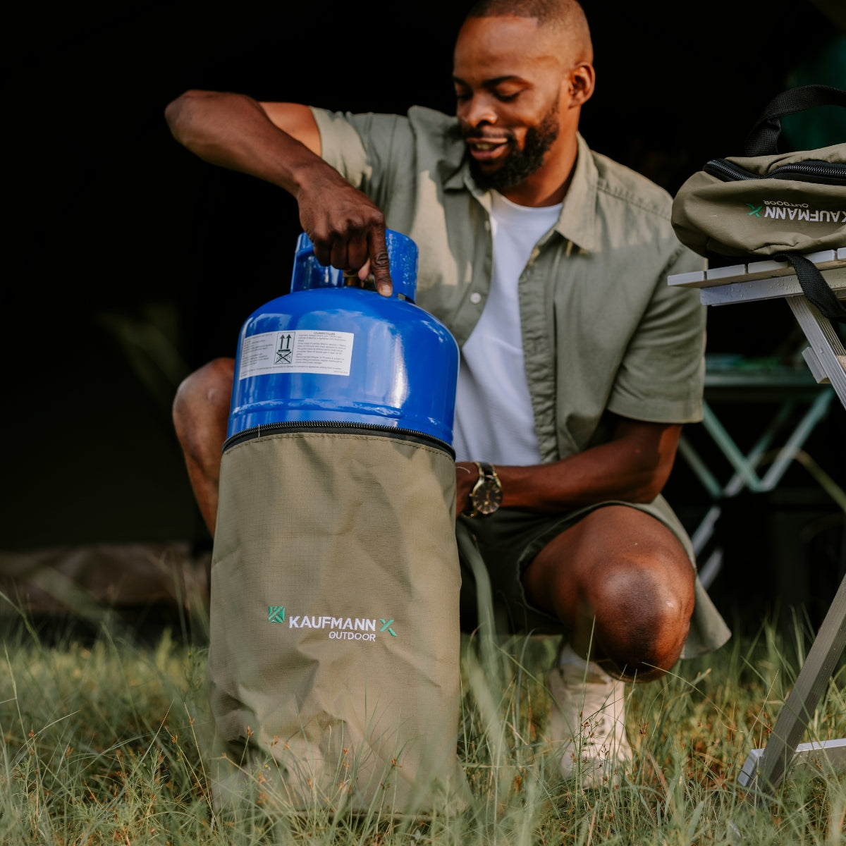 Kaufmann X Afri Canvas Gas Cylinder Bag 3 Kg