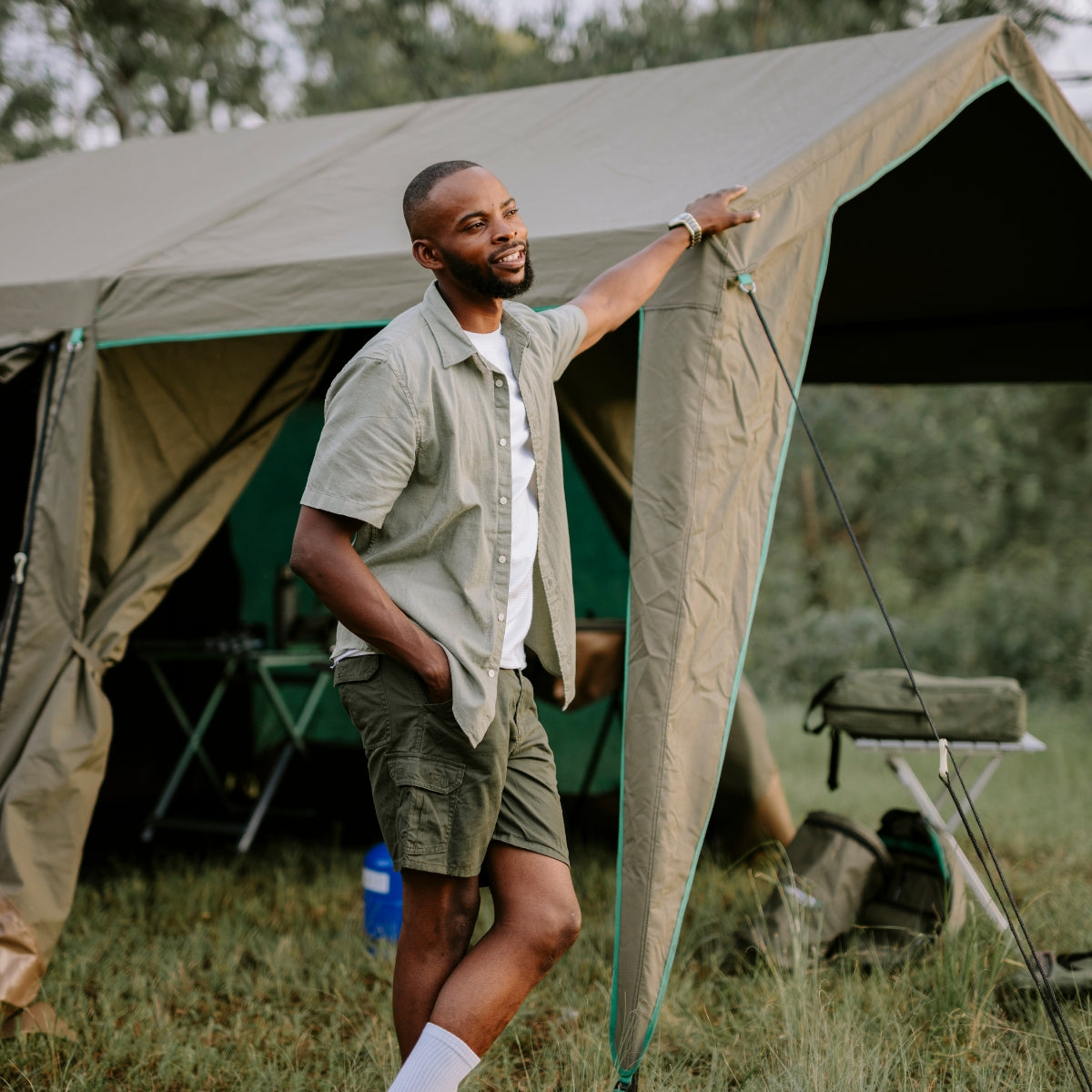 Kaufmann X Afri Canvas Dome Tent Gazebo Extension