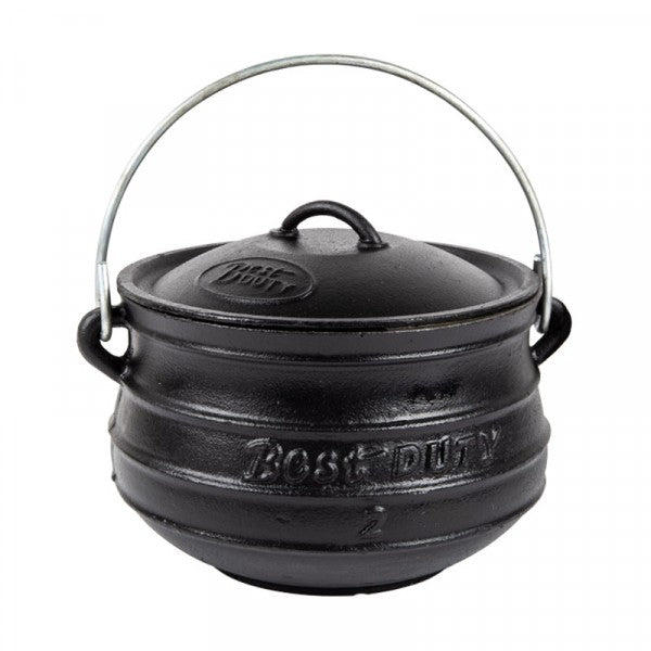 Bestduty Pot Flat Oil Cured C/I No.2 6.0 L 6.0 Kg