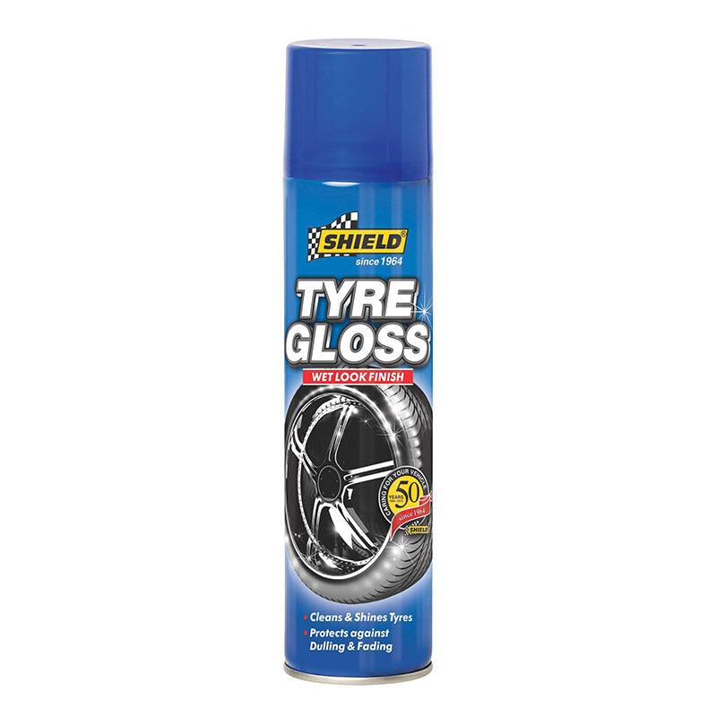 Shield Tyre Gloss Aerosol Tyre Cleaner 400 Ml - Livestainable.co.za