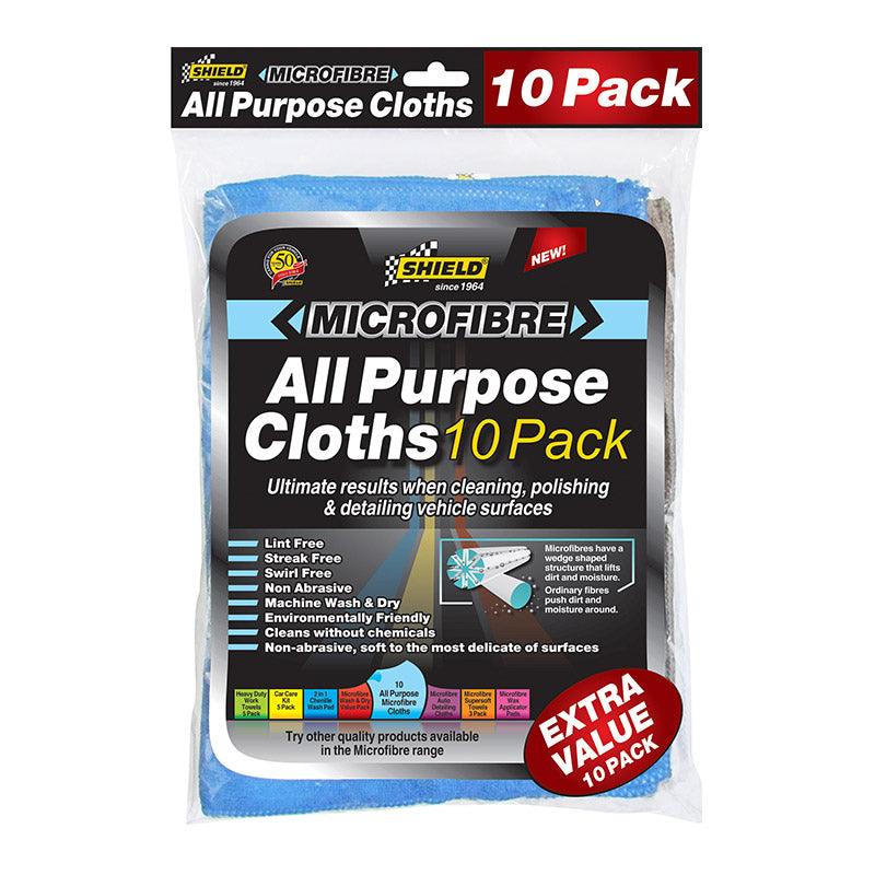 Shield Microfibre All Purpose Cloths 10 Pack - Livestainable.co.za