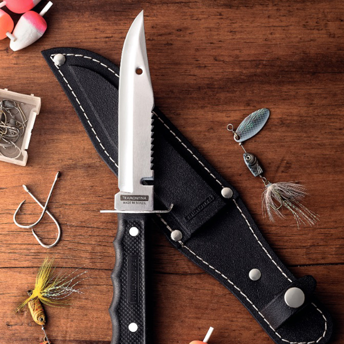 Tramontina Bowie Fish Knife Includ Pouch 13 Cm Bp