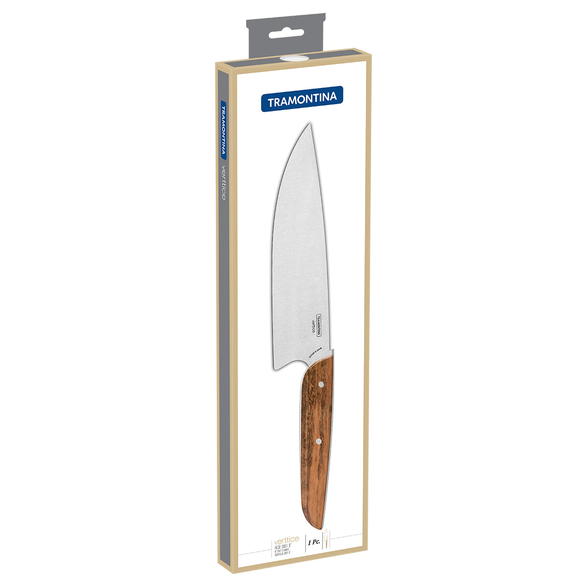 Tramontina Vertice Natural Wood Chef Knife 20 Cm